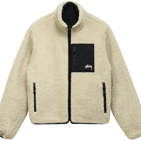 stussy sherpa reversible jacket